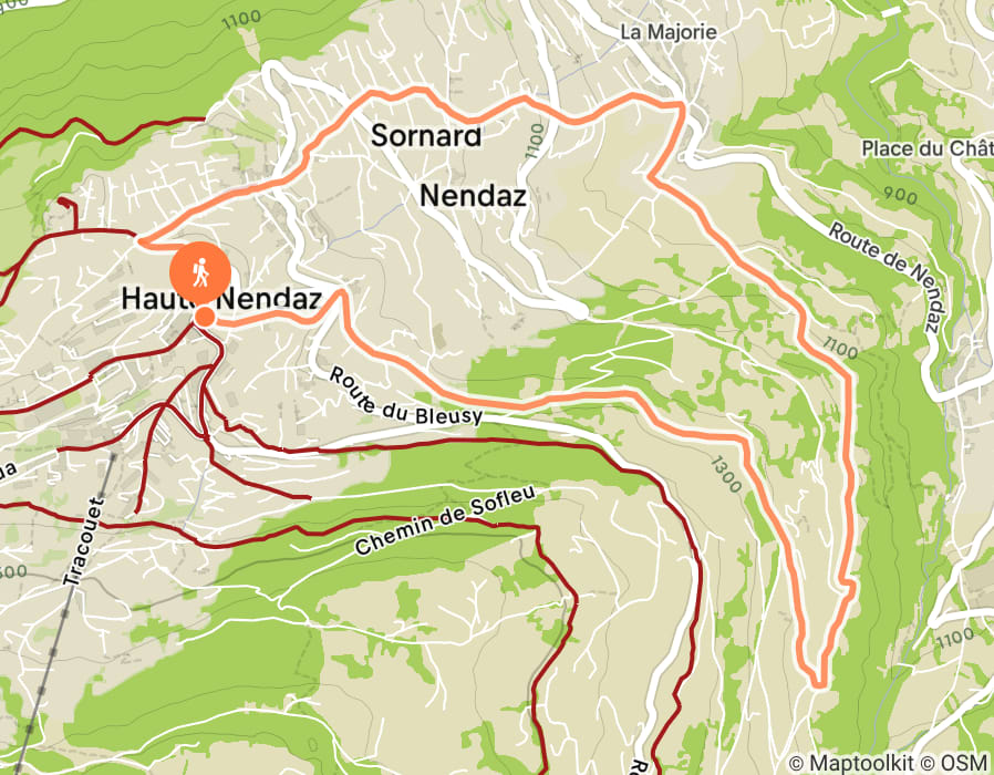 Karte der Tour
