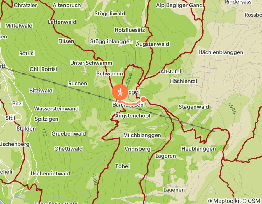 Karte der Tour
