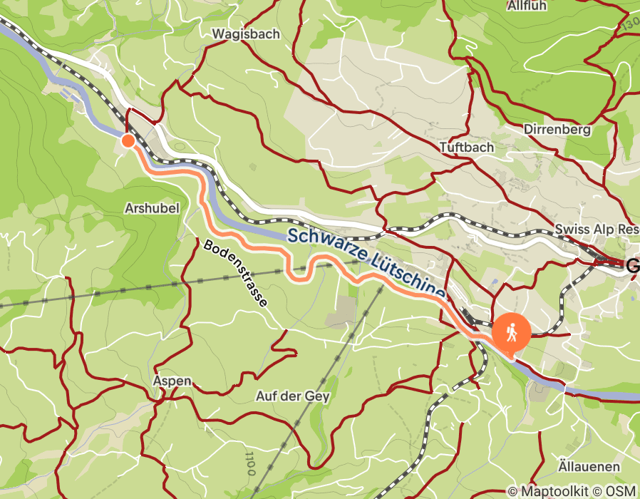 Karte der Tour