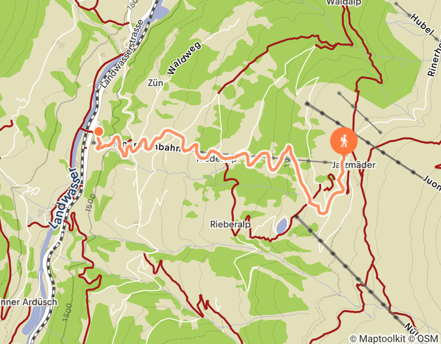 Karte der Tour
