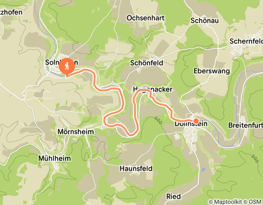 Karte der Tour