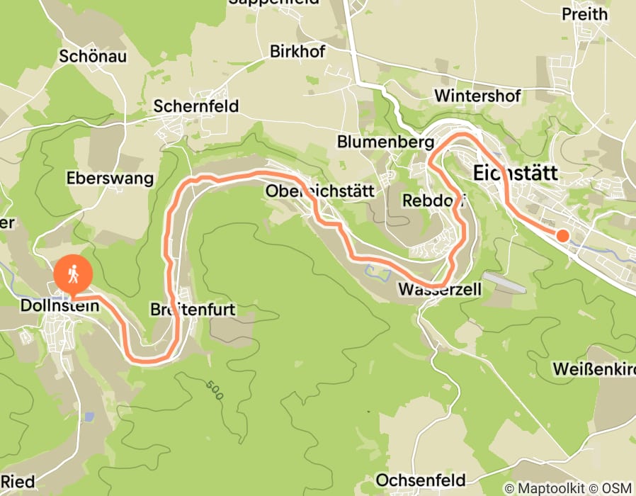 Karte der Tour