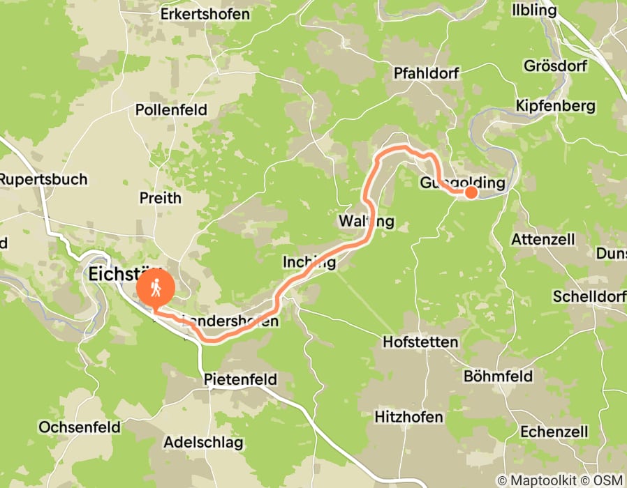 Karte der Tour