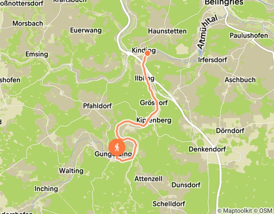 Karte der Tour