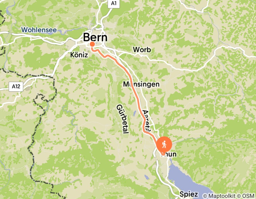 Karte der Tour