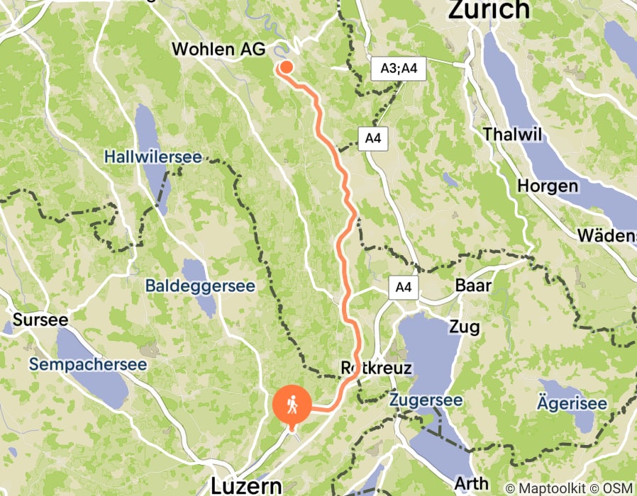 Karte der Tour