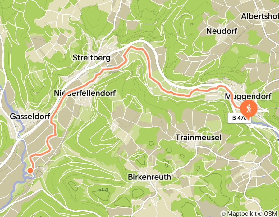 Karte der Tour