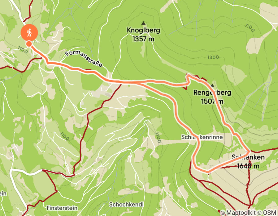 Karte der Tour