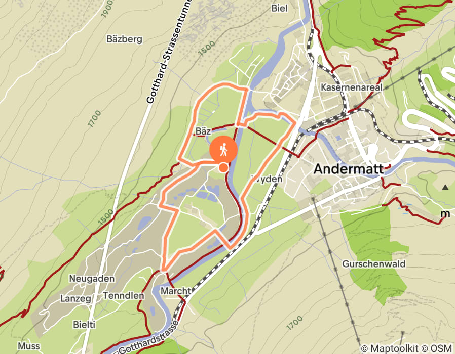 Karte der Tour