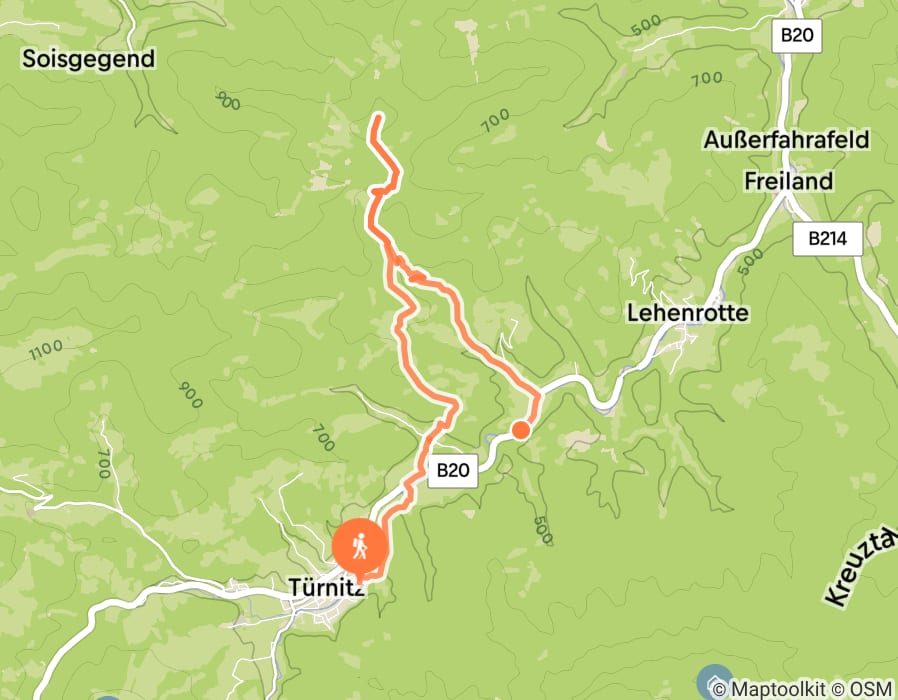 Karte der Tour