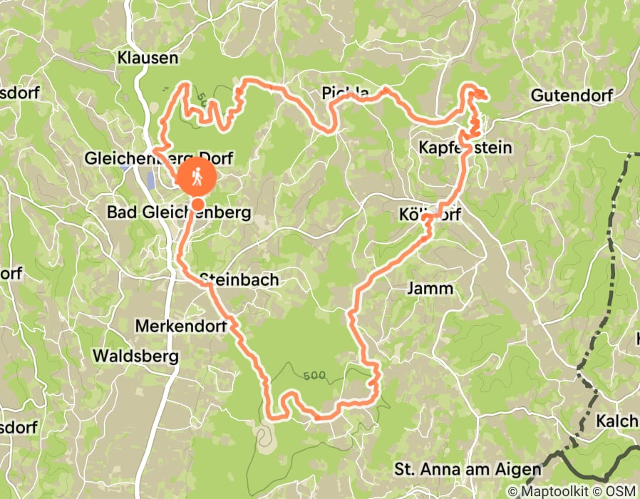 Karte der Tour