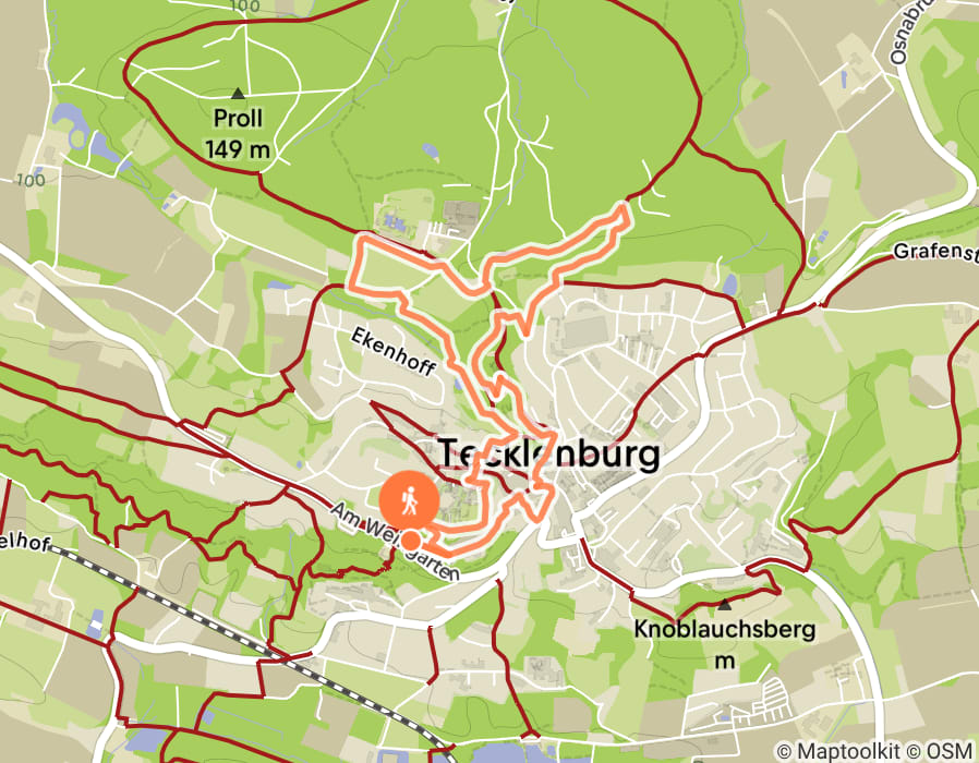 Karte der Tour