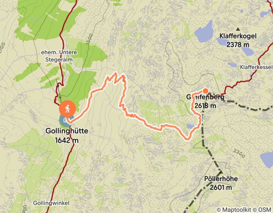 Karte der Tour