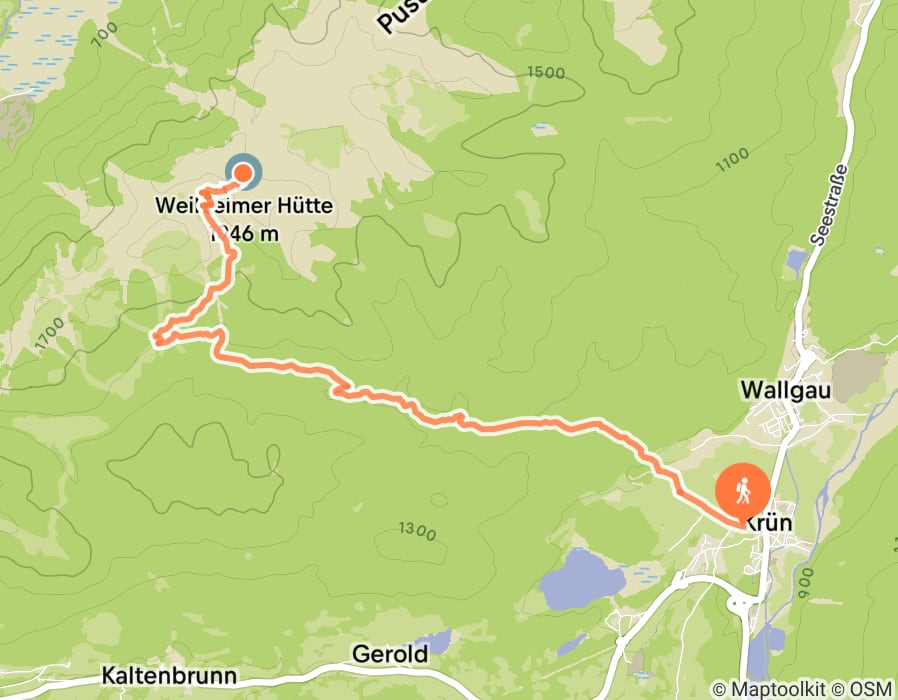 Karte der Tour
