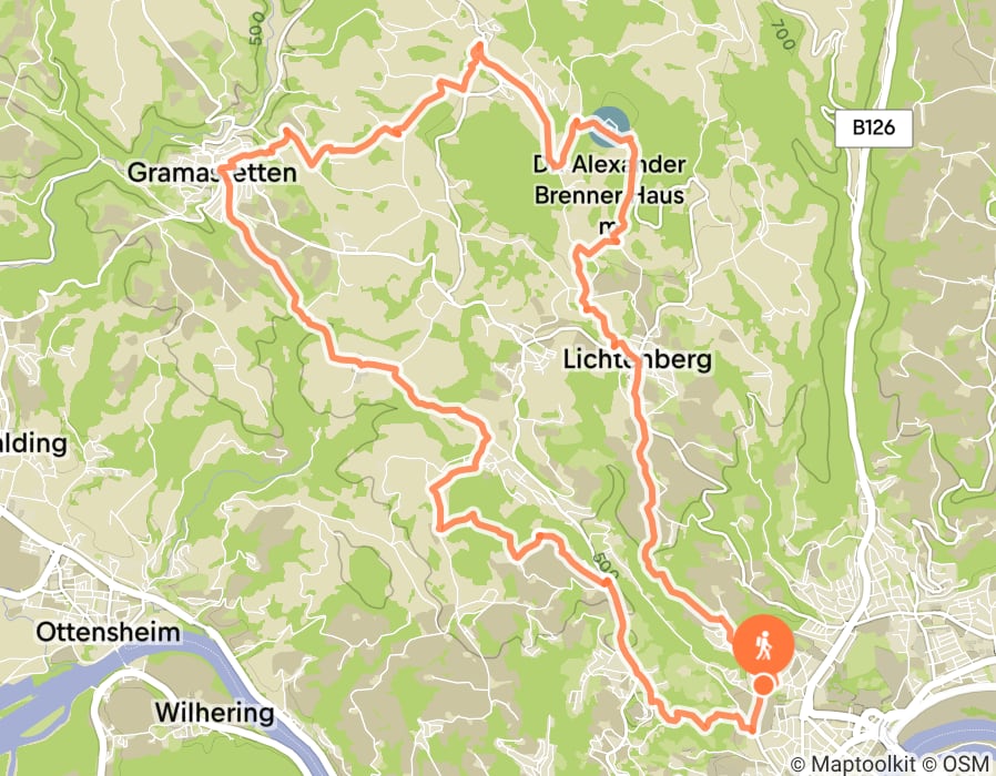 Karte der Tour