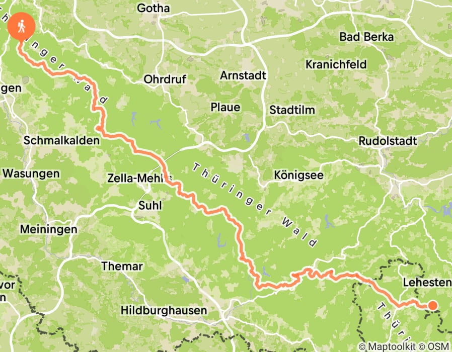 Karte der Tour