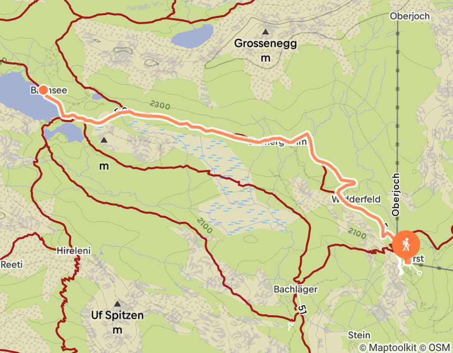Karte der Tour