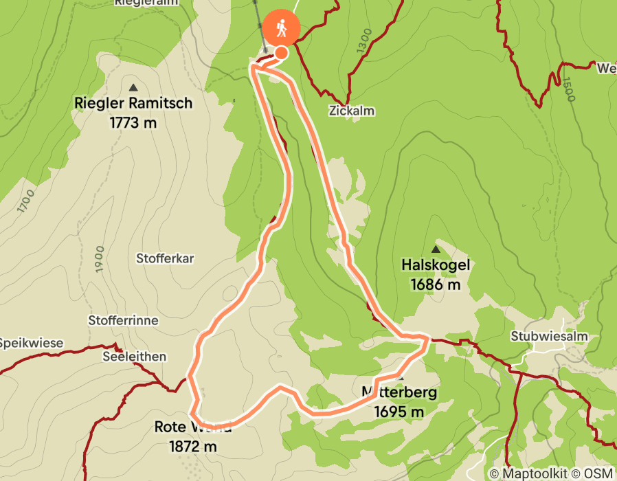 Karte der Tour