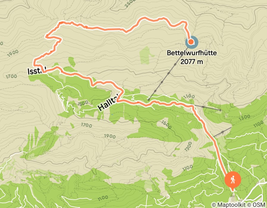 Karte der Tour