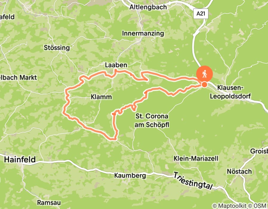 Karte der Tour