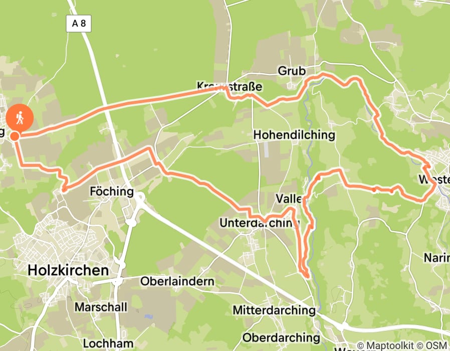 Karte der Tour