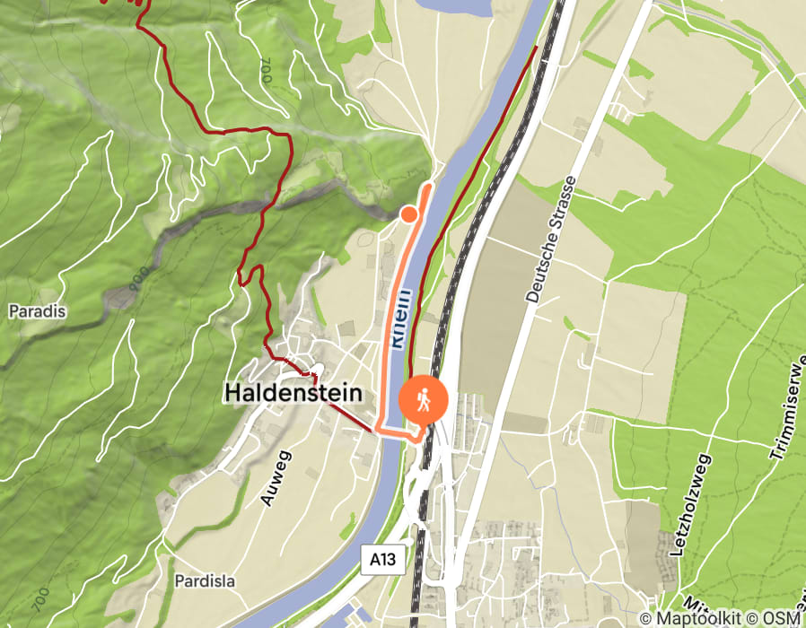 Karte der Tour