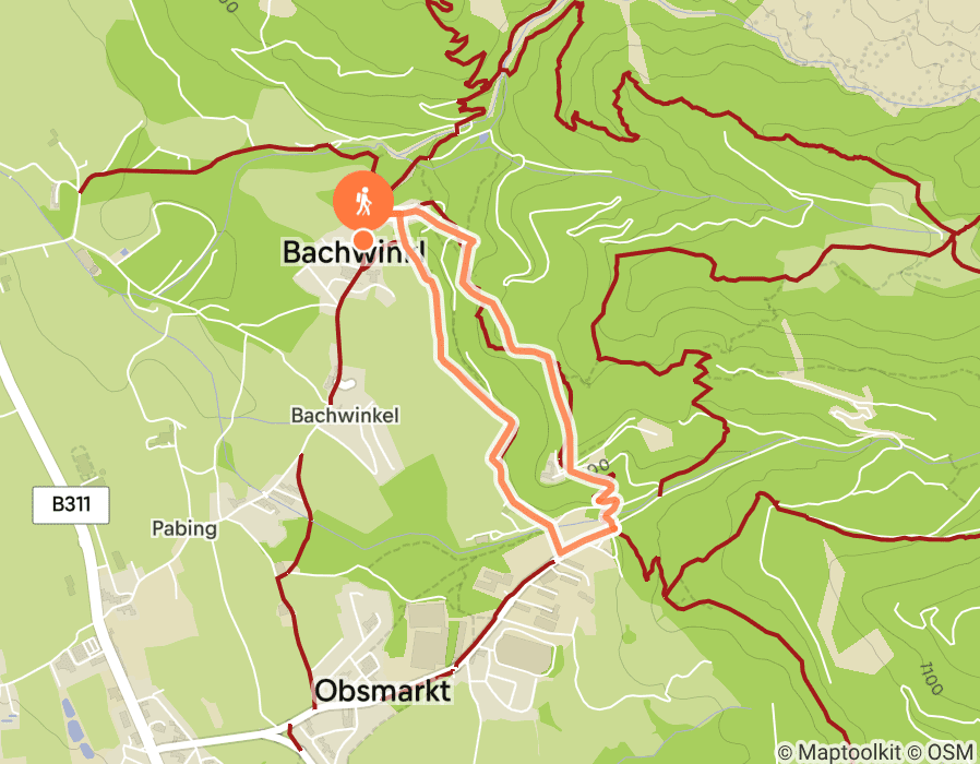 Karte der Tour