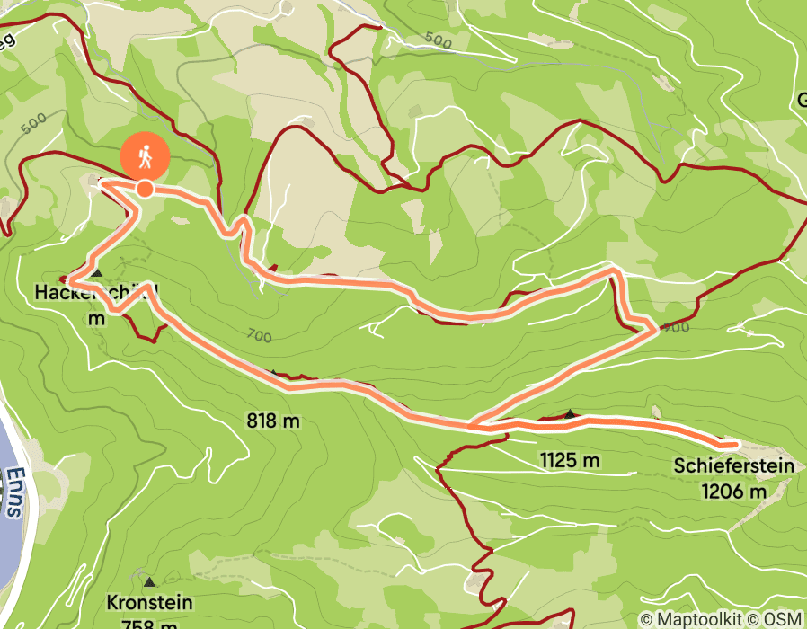 Karte der Tour