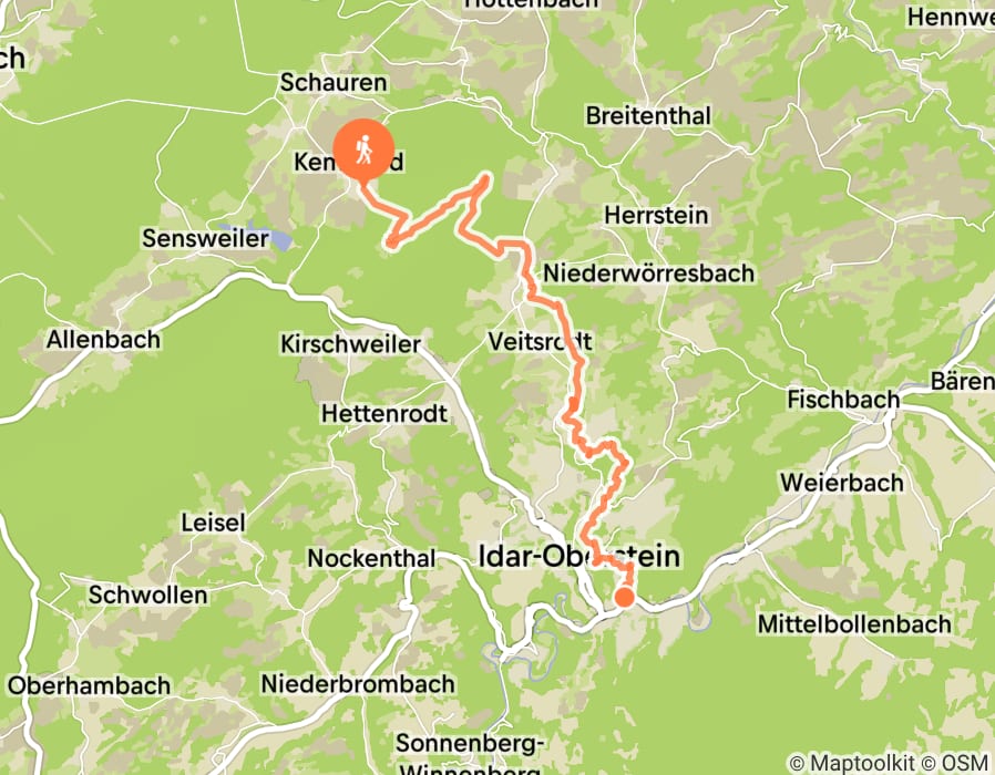 Karte der Tour