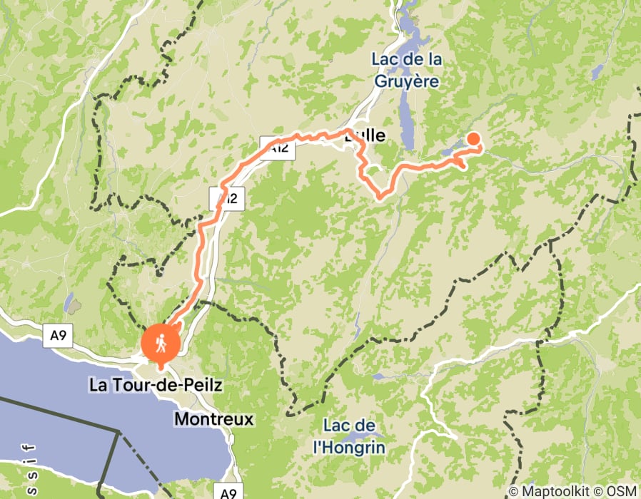 Karte der Tour