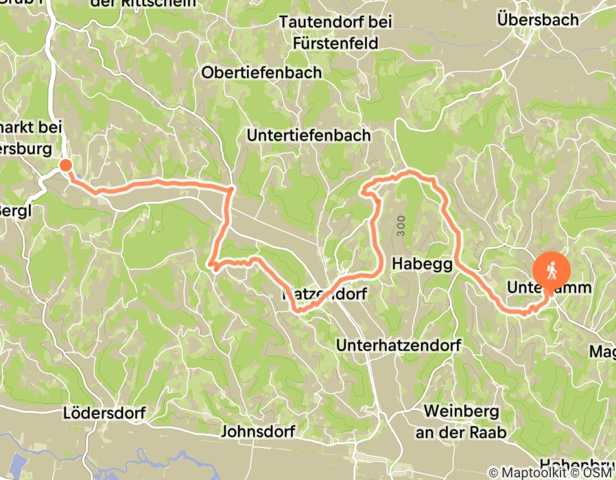 Karte der Tour