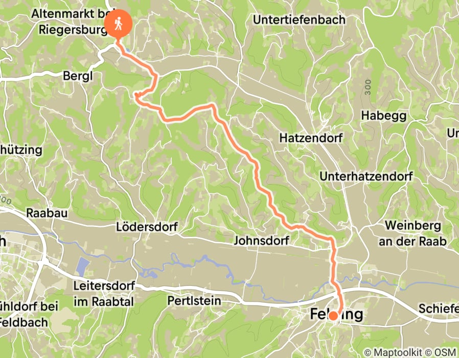 Karte der Tour