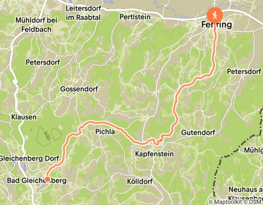 Karte der Tour