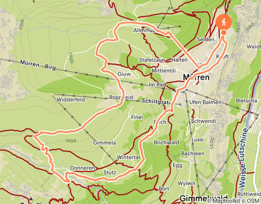 Karte der Tour