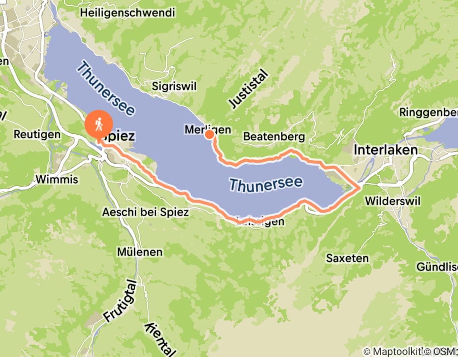Karte der Tour