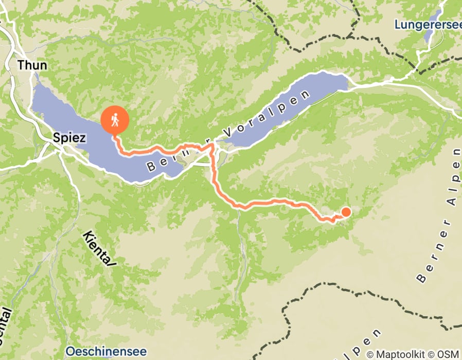 Karte der Tour