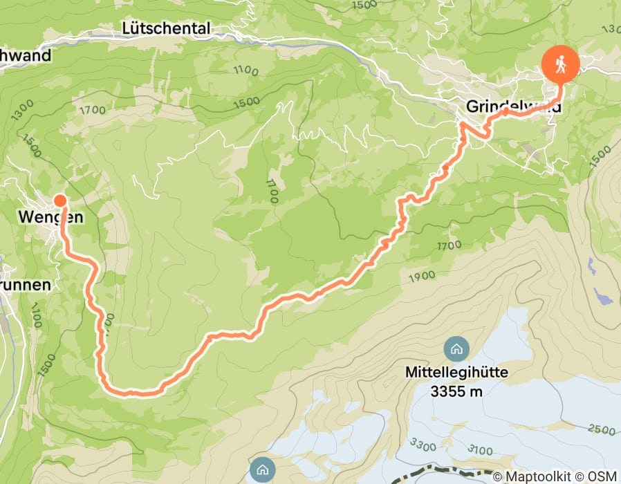 Karte der Tour