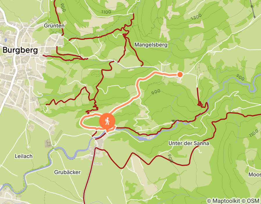 Karte der Tour