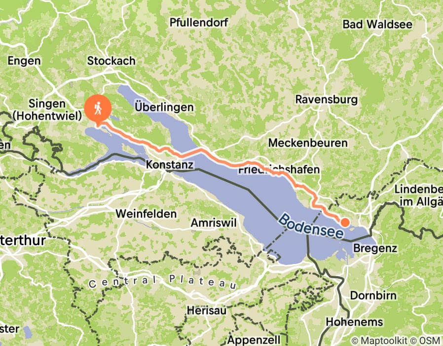 Karte der Tour