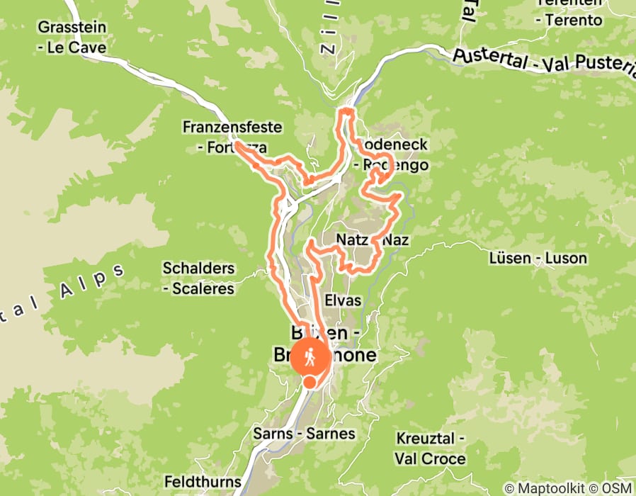 Karte der Tour