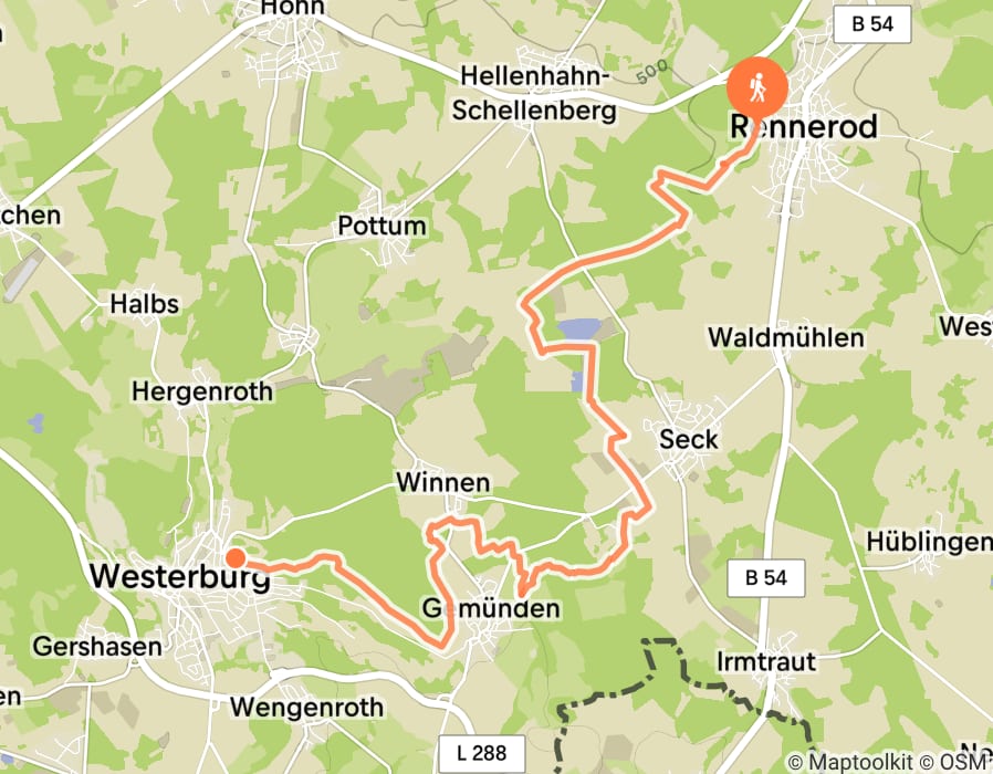 Karte der Tour