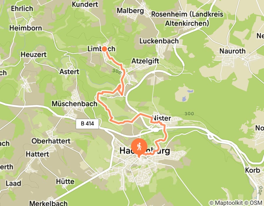Karte der Tour