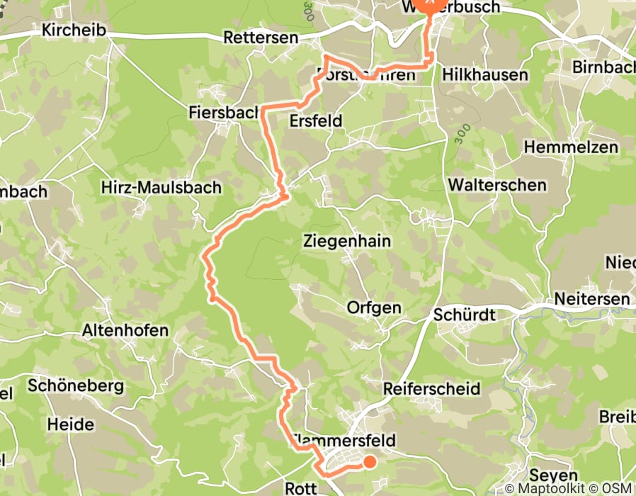 Karte der Tour