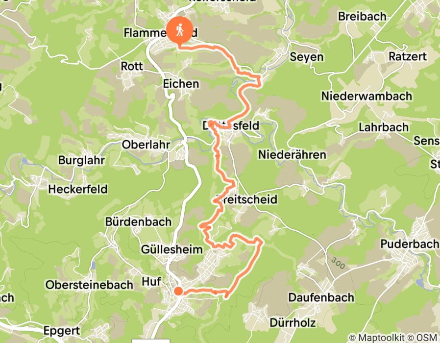 Karte der Tour