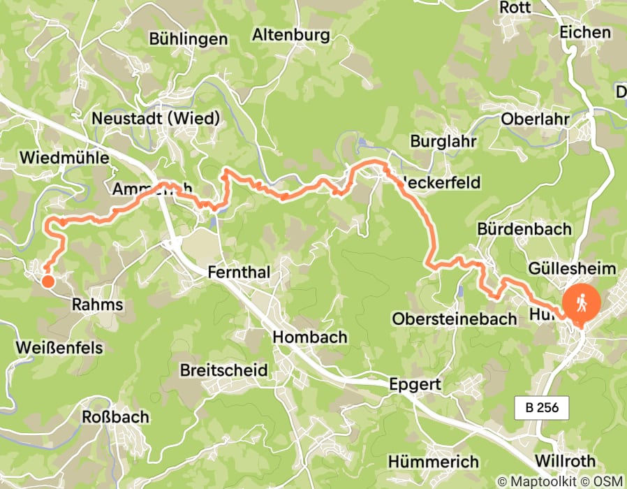 Karte der Tour