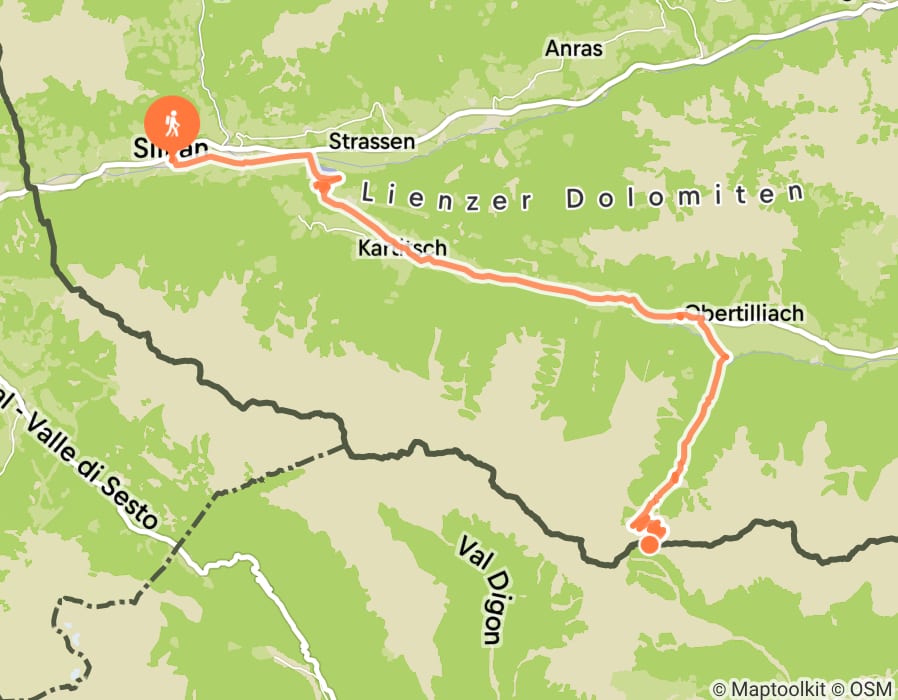 Karte der Tour