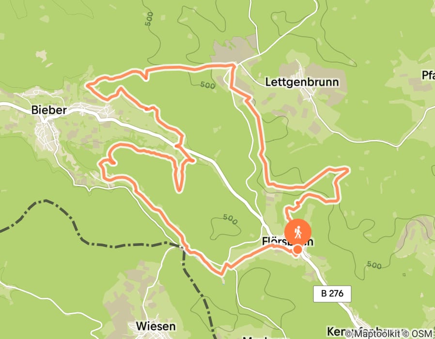 Karte der Tour