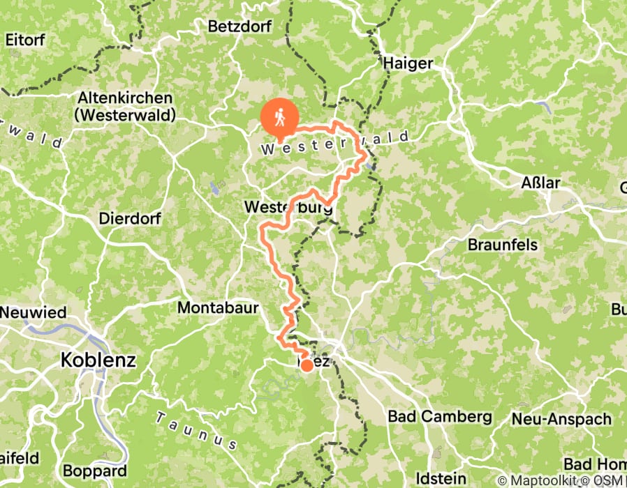 Karte der Tour