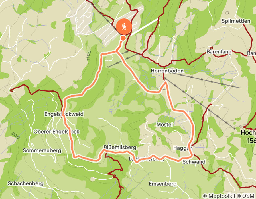 Karte der Tour