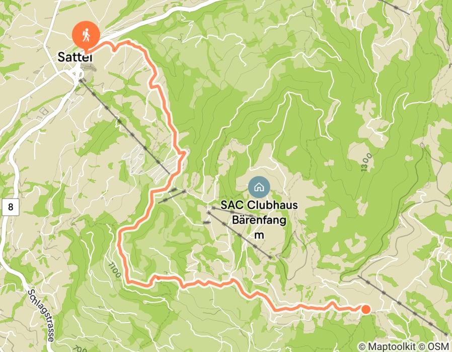Karte der Tour